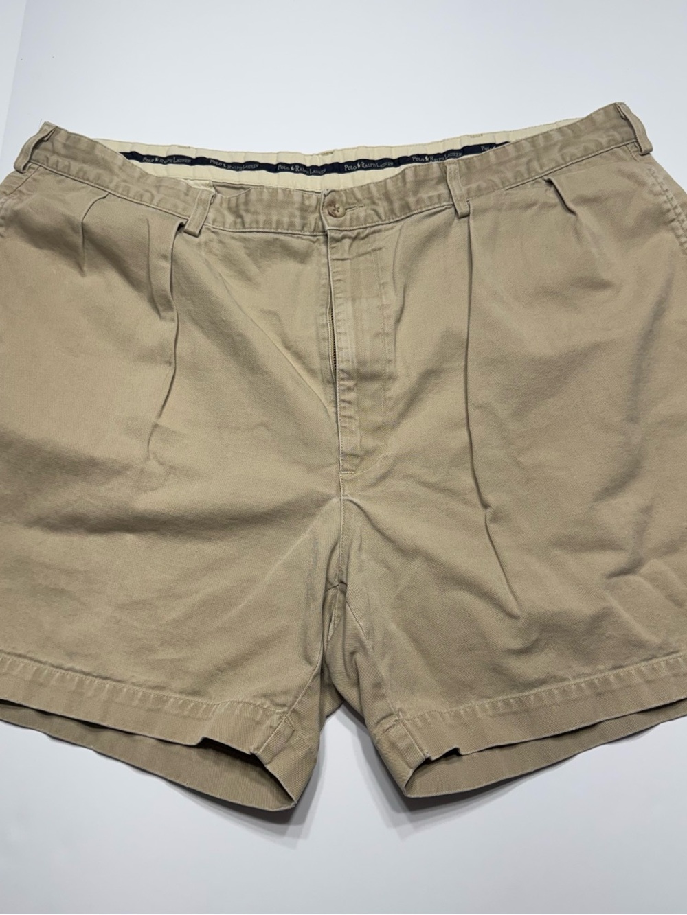 Ralph Lauren Khaki Flat-Front Men's Shorts